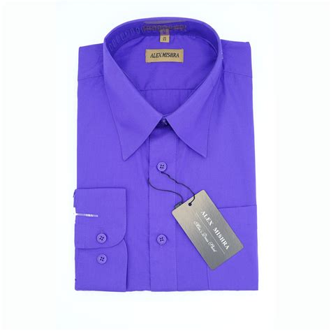 Solid Purple Dress Shirt – Tieshirtsandmore