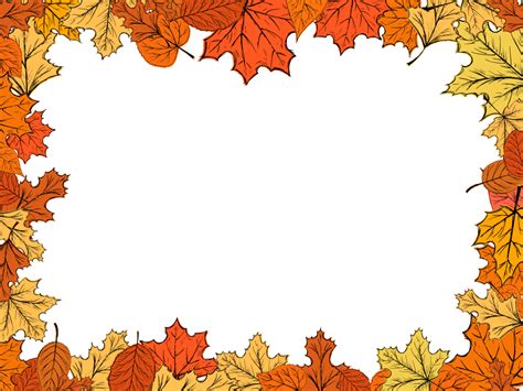 Autumn Leaf Frame Border (PNG Transparent) | OnlyGFX.com