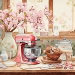 Vintage Pink Kitchen Cook Art Free Stock Photo - Public Domain Pictures