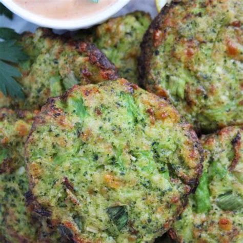 Air Fryer Broccoli Fritters - The Six Figure Dish
