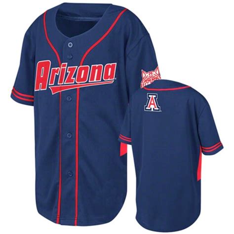 Arizona Wildcats Navy Blue Youth Bullpen Baseball Jersey - FansEdge.com