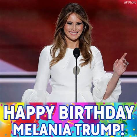 Melania Trump's Birthday Celebration | HappyBday.to