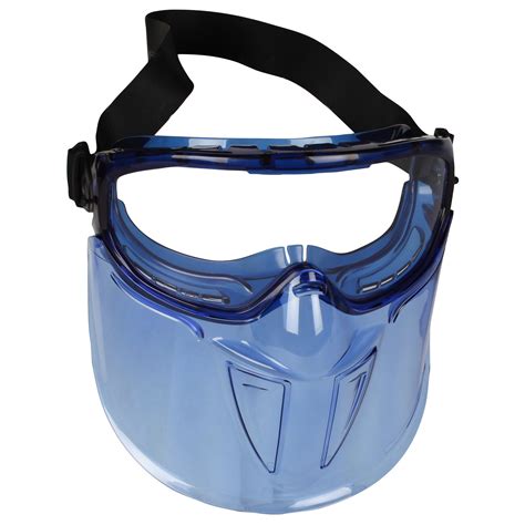 KLEENGUARD - 18629-OB V90 “The Shield" Safety Goggles with Face Shield (18629), Clear Anti-Fog ...