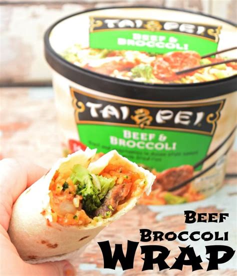 Beef Broccoli Wrap with Tai Pei | The TipToe Fairy