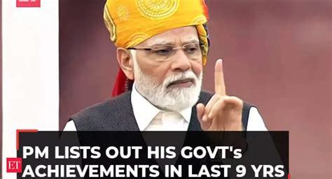 Prime Minister: Independence Day Modi Speech: PM lists out his govt's achievements in last nine ...