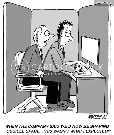 Hot Desking Cartoons and Comics - funny pictures from CartoonStock