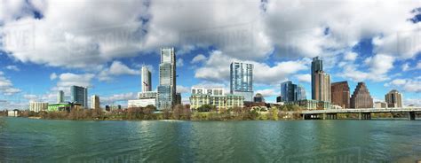 Panorama of the Austin, Texas, skyline - Stock Photo - Dissolve