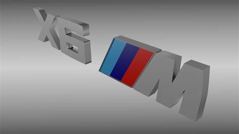 BMW X6M logo 3D Model .obj .blend - CGTrader.com