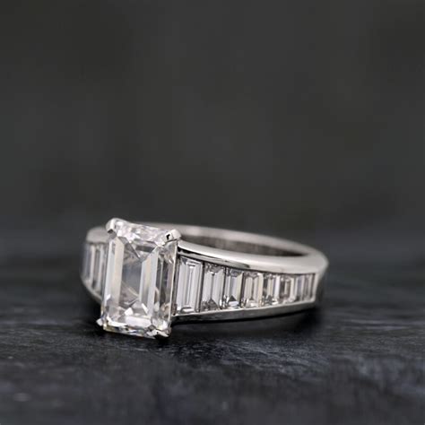 Emerald Cut Diamond Ring » JewelryThis - Custom Jewelry