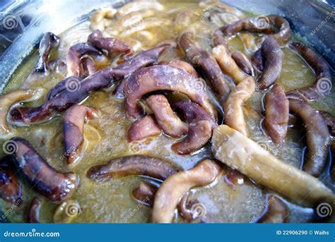 Cooked Food: Pig Intestines Stock Photo - Image: 22906290