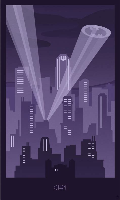 Art Deco Gotham City by BrinkleyInk on DeviantArt