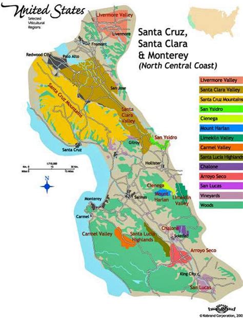 Santa Cruz Wine Tasting Map | Draw A Topographic Map