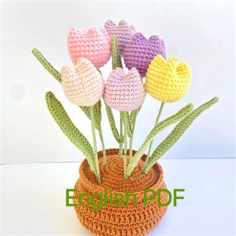 Crochet Tulip Pattern. Tulips Crochet Pattern Crochet Flowers - Etsy