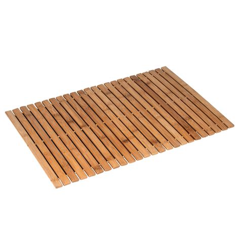 Bamboo Bath Mat - Anti Slip for Bathrooms | Showerdrape