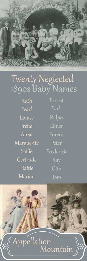 1890s Baby Names: Twenty Neglected Gems - Appellation Mountain