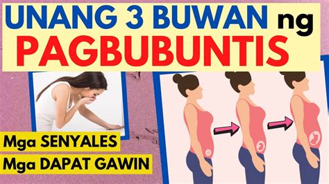 🤰 BUNTIS sa unang 3 BUWAN - Mga Senyales at mga DAPAT GAWIN sa 1st TRIMESTER | PAGBUBUNTIS TIPS ...