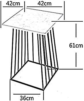 the side table is shown with measurements and measurements for each piece, including heights