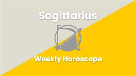 Sagittarius Weekly Horoscope - Sagittarius Astrology Forecast this Week ...