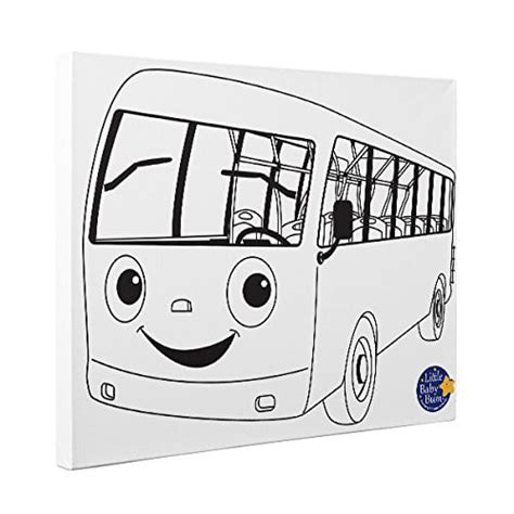 Little Baby Bum Bus Kids Room Coloring Canvas Decor - Walmart.com