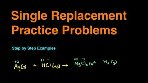 Balancing Equations For Single Replacement Reactions - Tessshebaylo