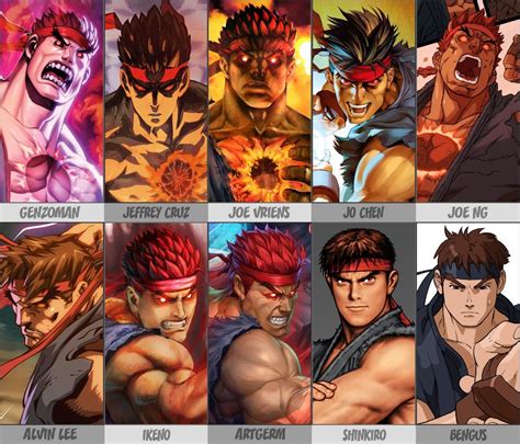 Street Fighter Characters Evil Ryu