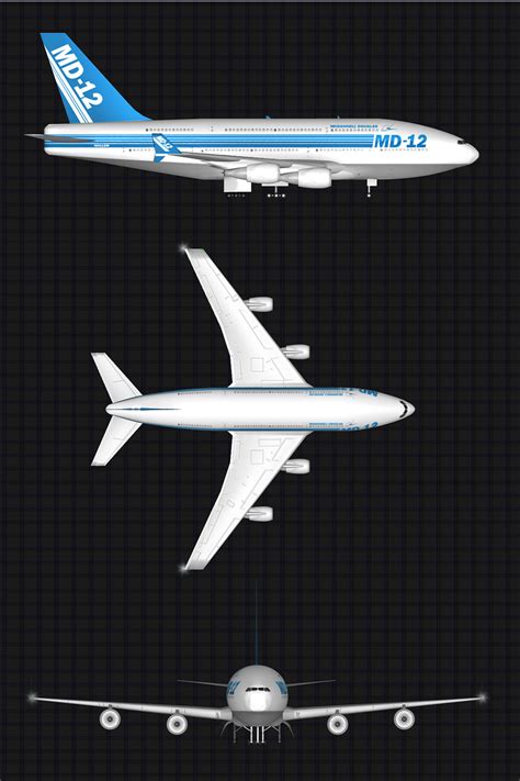 The McDonnell Douglas MD-12 vs The Airbus A380 - A Comparison - Simple ...