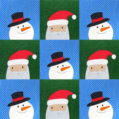 Free Snowman Appliqué Pattern | Shiny Happy World