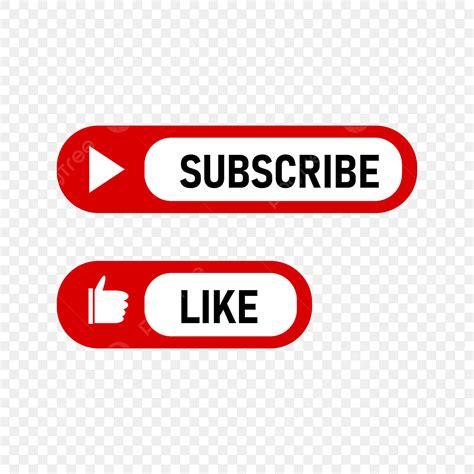 Youtube Like Subscribe Vector PNG Images, Youtube Like And Subscribe Button, Subscribe Yt, Likes ...