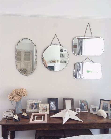 DIY - Creating a Vintage Mirror Wall - Roses and Rolltops