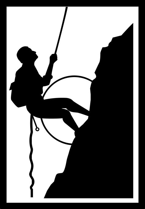 Rock climber clipart outdoor white climb adventure pictures on Cliparts ...