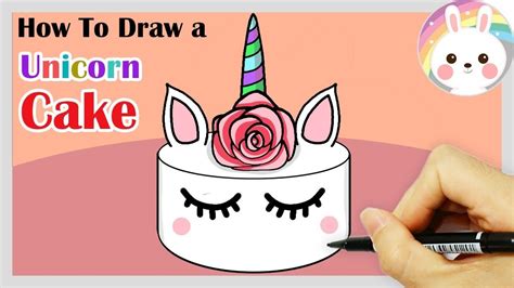 How To Draw A Cute Easy Unicorn Cake - Askworksheet