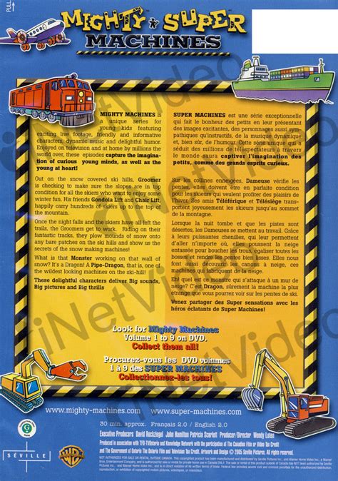 Mighty Machines - At the Ski Hill (Bilingual) on DVD Movie