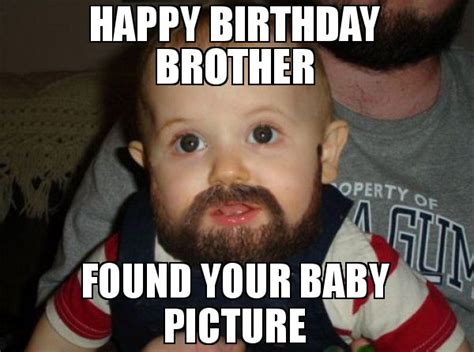 40 Best Brother Birthday Memes - SayingImages.com | Happy birthday ...