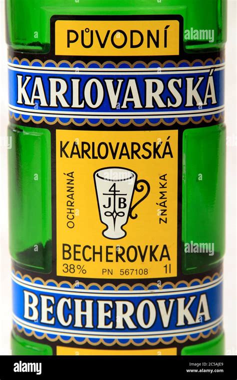 Bottle of Becherovka Stock Photo - Alamy