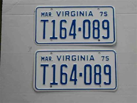 Vintage 1951 Virginia Vehicle License Plate, VA, Tag