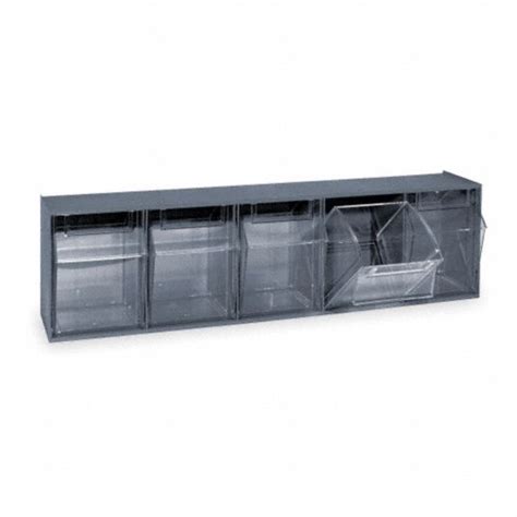 QUANTUM STORAGE SYSTEMS Tip Out Bin, Number of Drawers or Bins 5, Outside Height 6 1/2 in ...