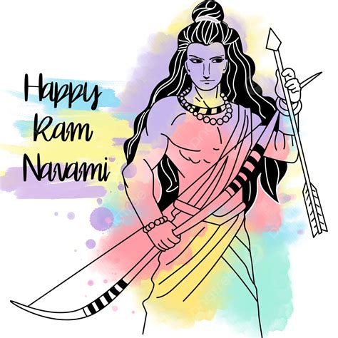Indian Mythology Clipart Vector, Shri Ram Navami Traditional Indian Culture Mythology India ...