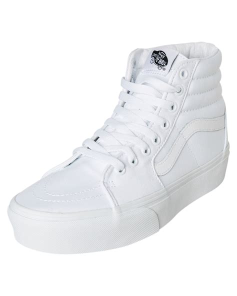 Vans Womens Sk8 Hi Platform Shoe - True White | SurfStitch