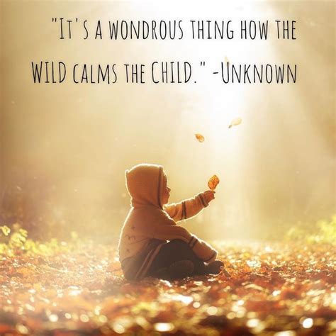 It's a wondrous thing how the wild calms the child." -Unknown | Wild ...