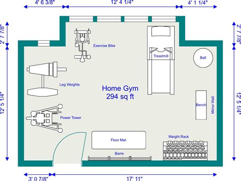 Home Gym Floor Plan Examples | Home gym flooring, Home gym design, Home ...