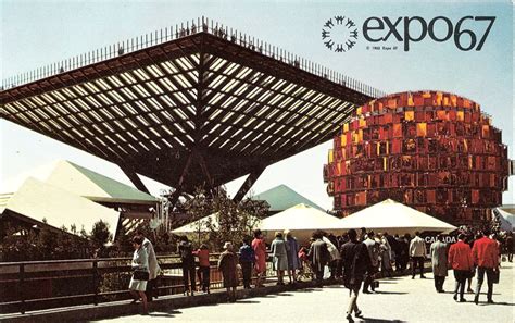 Expo 67 - Rare angle view of Canada Pavilion