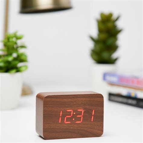 LED Wooden Alarm Clock | DadShop