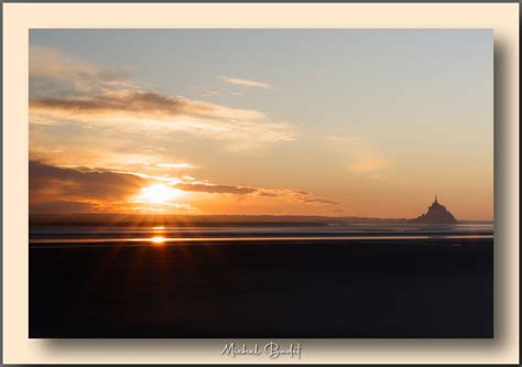 Mont Saint-Michel sunset, France