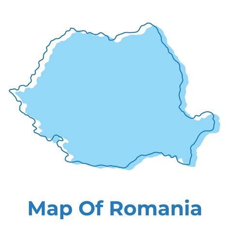 Premium Vector | Romania simple outline map vector illustration