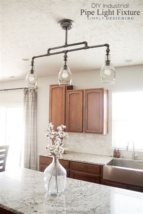 DIY Light Fixture | How to use Industrial Piping for a custom size and shape
