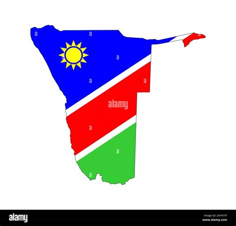 namibia flag map Stock Photo - Alamy