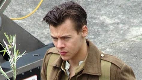 Harry Styles Shows Off His New, Short Haircut on Set of World War II Movie | Entertainment Tonight