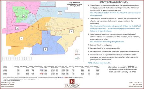 Brandon leaders pass recommendations for ward redistricting