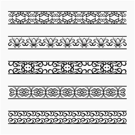 Free Vector | Hand drawn flat design greek border