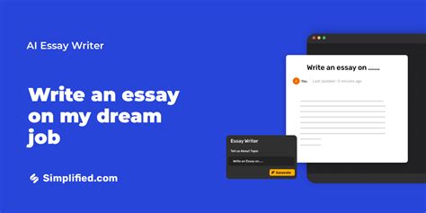 Write Descriptive Essay On My Dream Job In Minutes